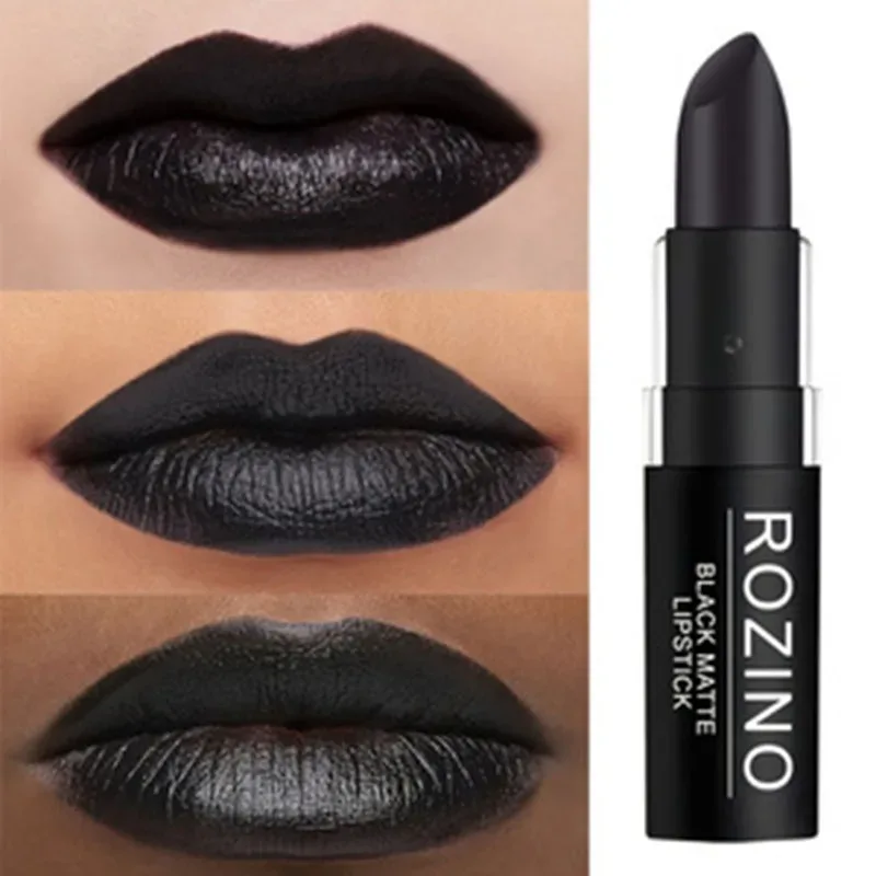 Black Matte Lipstick Natural and Three-Dimensional with Long-Lasting Color Small and Exquisite Perfect for Halloween Gifts