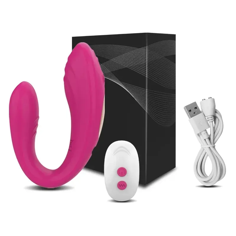Remote Control Vibrator Female U Type Vibrator Clitoris Stimulate G-Spot Vagina Massage Female Masturbation Sex Toys for Women