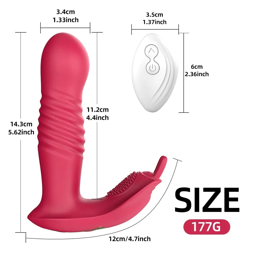 Remote Control Thrusting Vibrator Women Clitoris Stimulator Rotating Telescopic Dildo Vibrating G Spot Adults Product Sex Toys — image 6