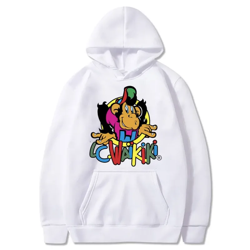 Lc Waikiki Monkey Merchandise Hoodie Men Women Fashion Brand Anime Sweatshirt Monkey Funny Graphic Print Hoodies Man Sweatshirts