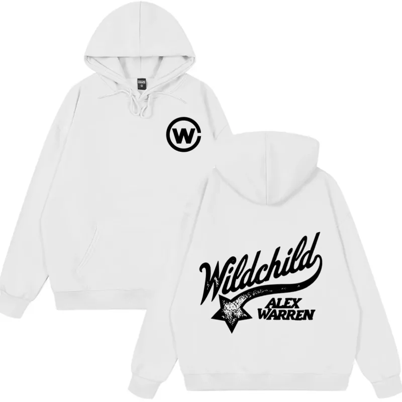 Alex Warren 앨범 Wild Child Tour 2026 Merch 까마귀 남성 여성 패션 빈티지 스웨터 긴 소매 루즈 오버 사이즈 풀오버