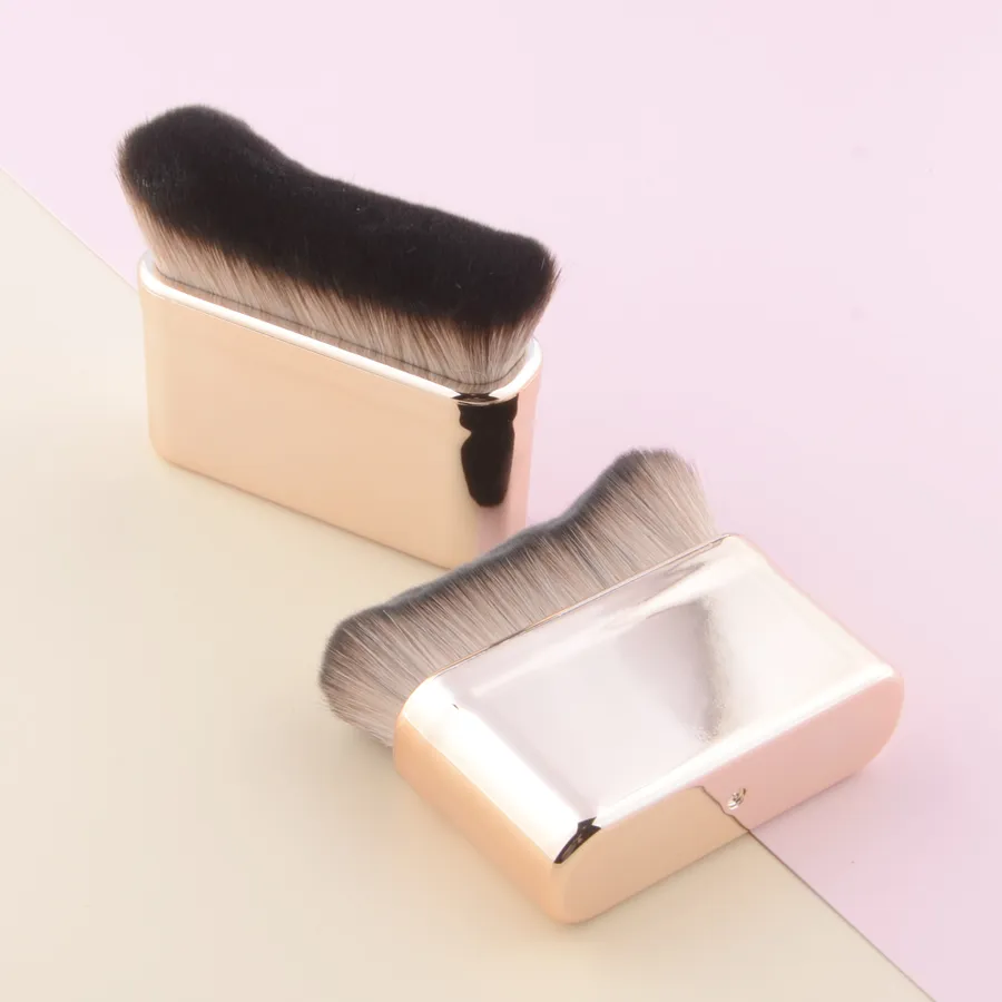 1pc Big Angled Foundation Makeup brushes Liquid Bronzer Make up brushes Wavy Powder Face essential cosmetic tools Portable — image 1