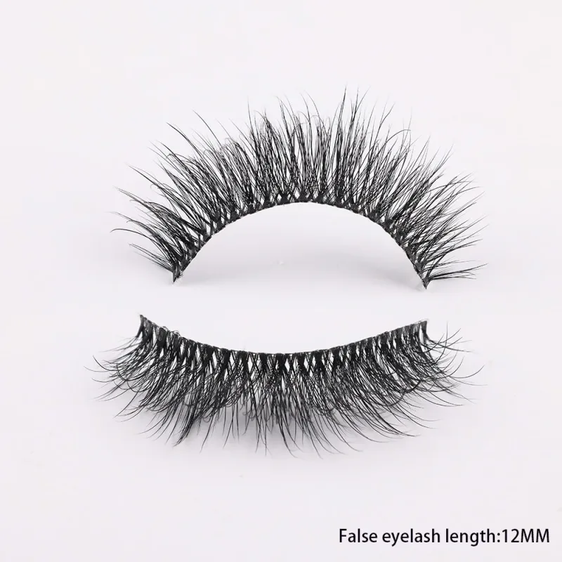 3D Mink Lashes Transparent Band False Eyelashes Natural Fake Eyelash Anime Winged Clear Band Lashes Manga Lashes Makeup
