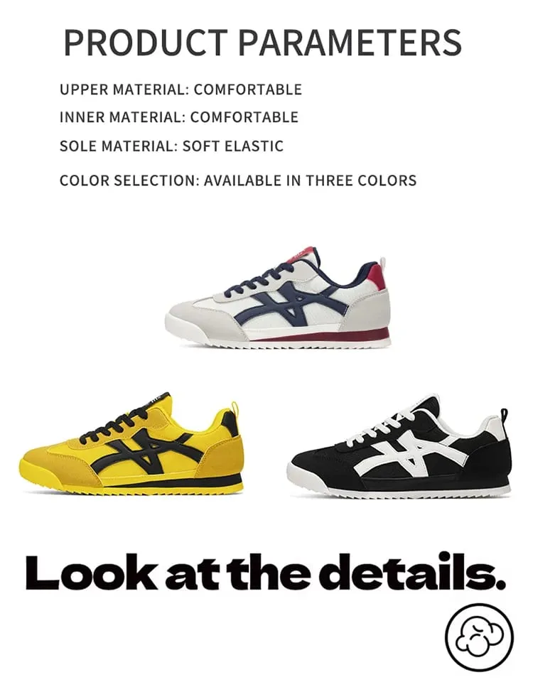 Forrest Gump Shoes for Men Mesh Breathable Retro Casual Sports Shoes Lightweight Soft-Soled Versatile Running Shoes Trendy Sneakers for Students' Daily Commuting — image 8