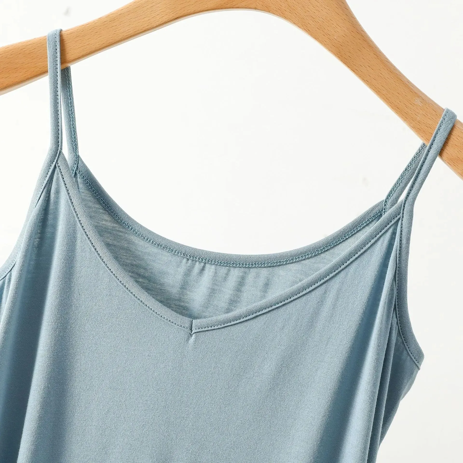 Spaghetti Strap Top Women Halter V-Neck Basic Cami Sleevless tank tops Women's Summer Camisole Solid color