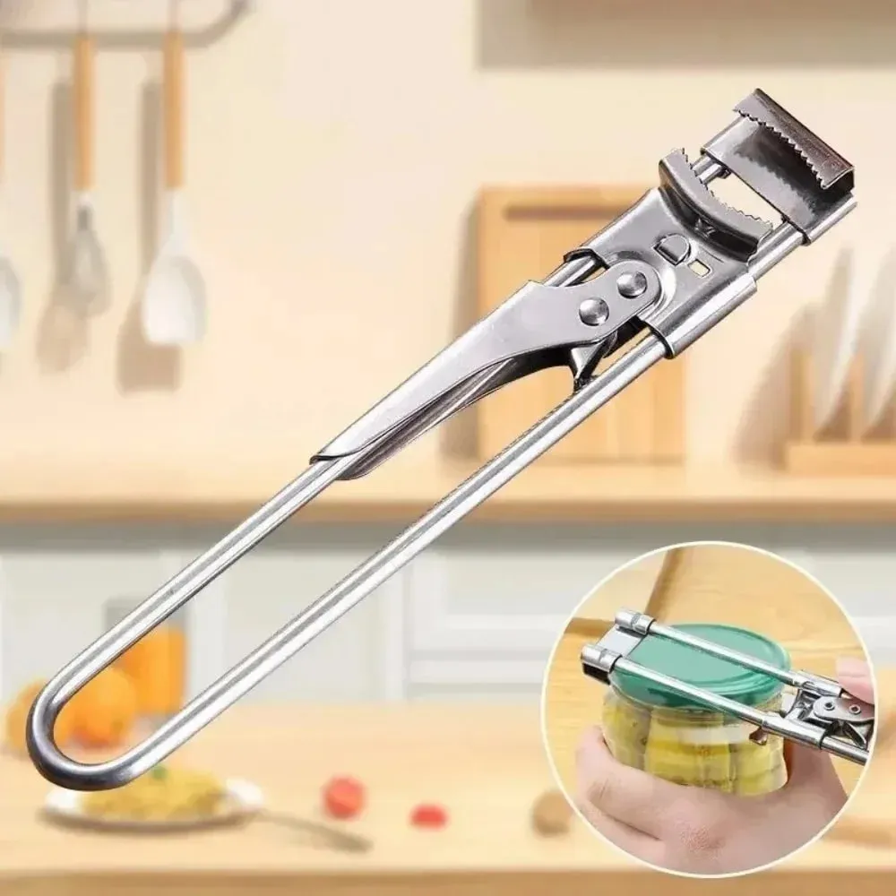 1/2Pcs Heavy Duty Stainless Steel Adjustable Multi Function Labor Saving Bottle Jar Can Opener Easy Grip Kitchen Tool Accessorie — image 2