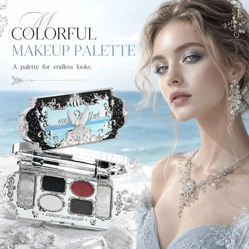 Full Set Makeup Kit Swan Makeup Palette Pressed Powder Blush Lipstick Eyeshadow Palette Cute Cosmetic Gift Set