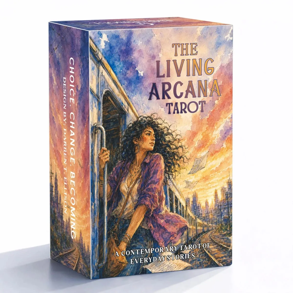78-Card Living Arcana Tarot Deck 13x8 Cm Includes Paper Manual Explore Ancient Patterns in Modern Life Card Game Set