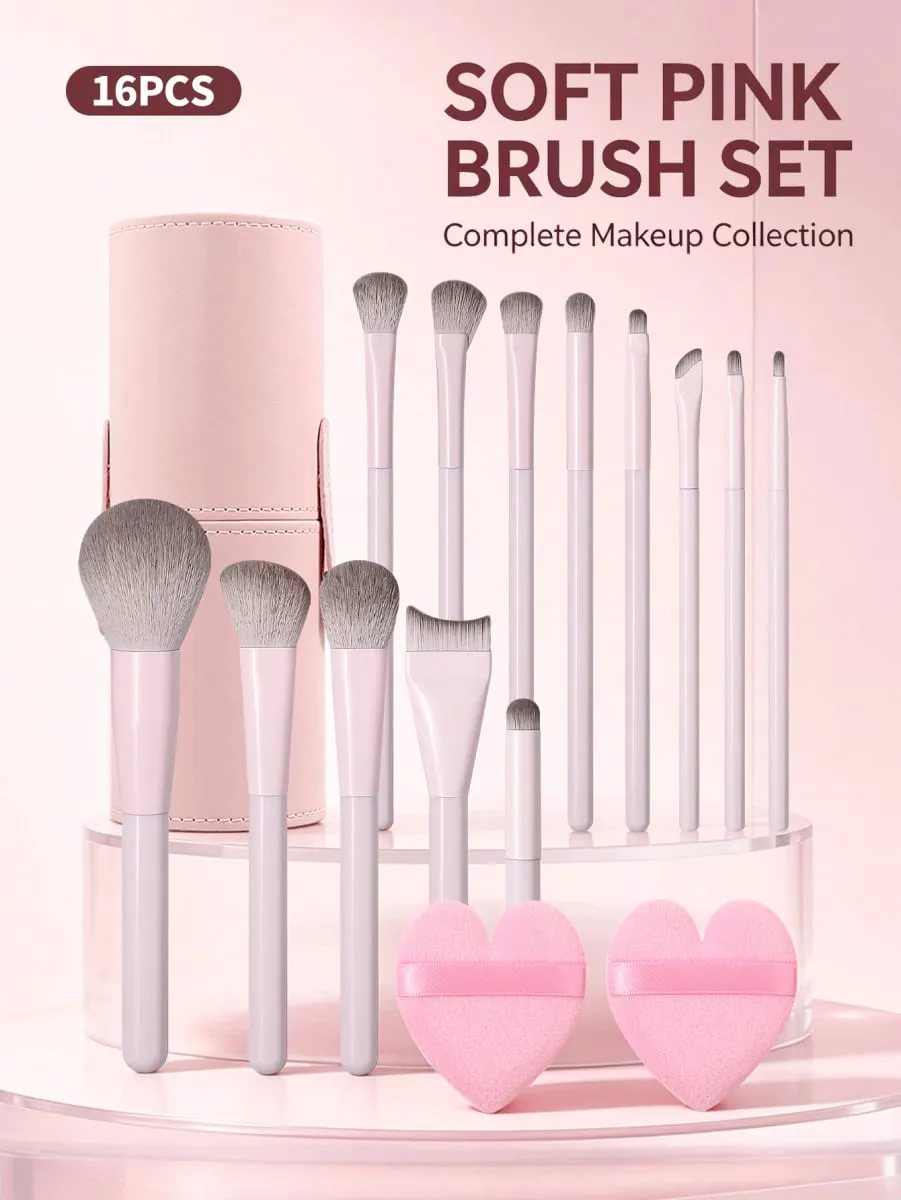 Professional Makeup Brush Set Foundation Blush Eyeshadow Eyebrow Contour Powder Brush Complete Makeup Tools Kit Travel Essent