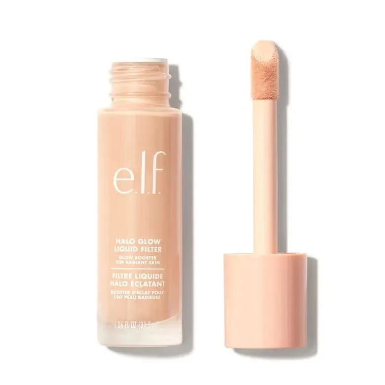 Elf Liquid Poreless Putty Primer Power Power Grip Matte Primer Dewy Setting Spray Halo Glow Liquid Filter & Blush Beauty Wand