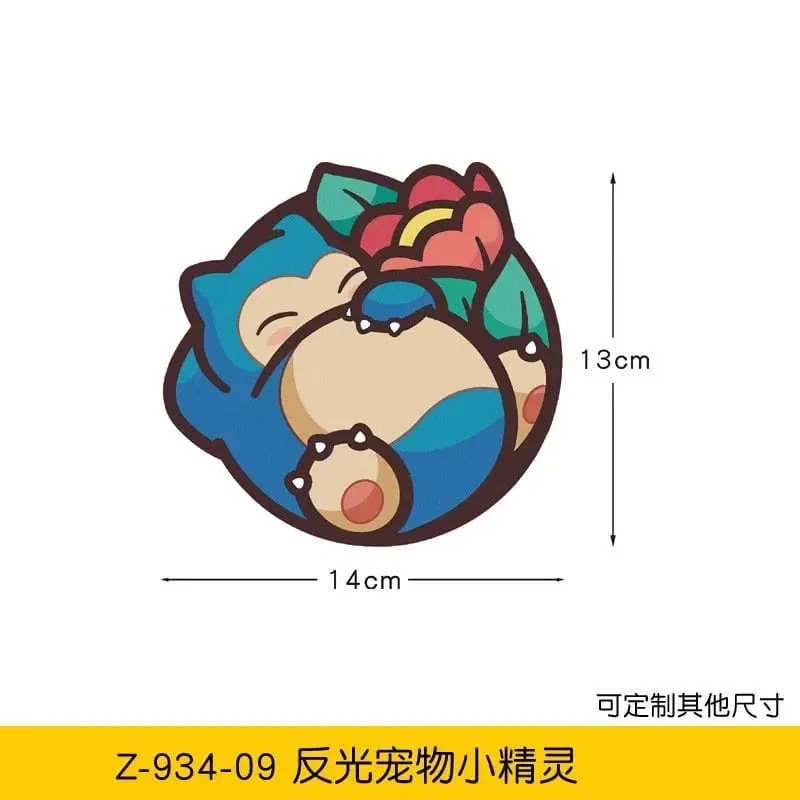20styles Pokemon Car Stickers Anime Figure Pikachu Gengar Eevee Charmander Cute Cartoon Doll Creative Sticker Birthday Gifts