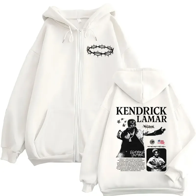 Rapper Kendrick Lamar Eles não gostam de nós Zipper Hoodies Homens Mulheres Roupas Moda Hip Hop Zip Up Moletom Com Capuz Jaqueta Com Capuz