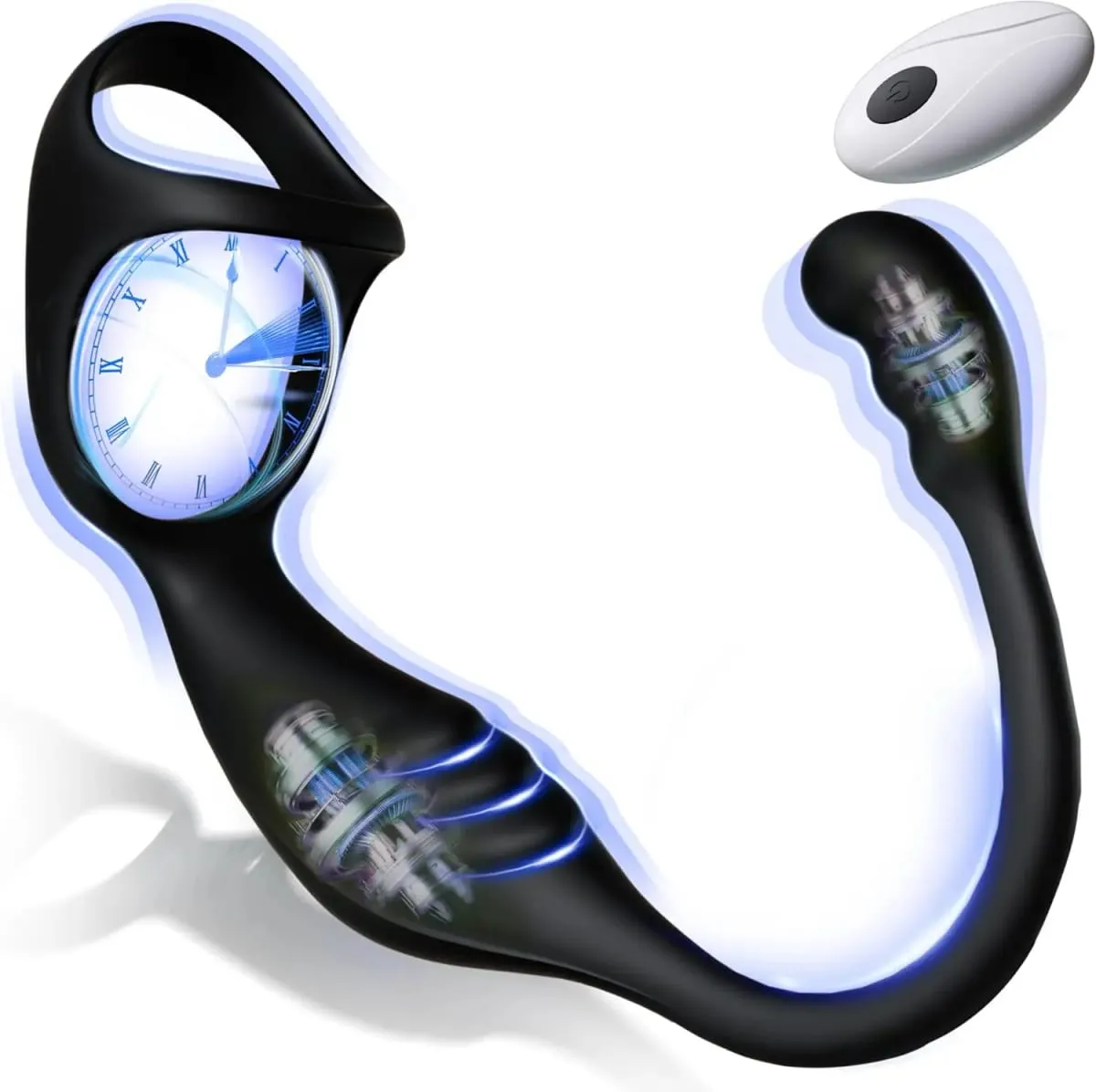 Remote Control Anal Vibrator Prostate Massager with Vibrating Cock Penis Ring Delay Ejaculation Cockring Adults Sex Toys for Men