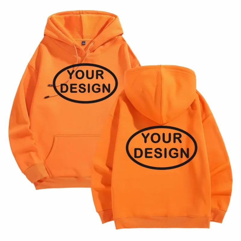 Felpe con cappuccio da uomo e da donna stampate personalizzate Pullover a maniche lunghe moda casual allentate LOGO ricamato Camicie sportive da strada