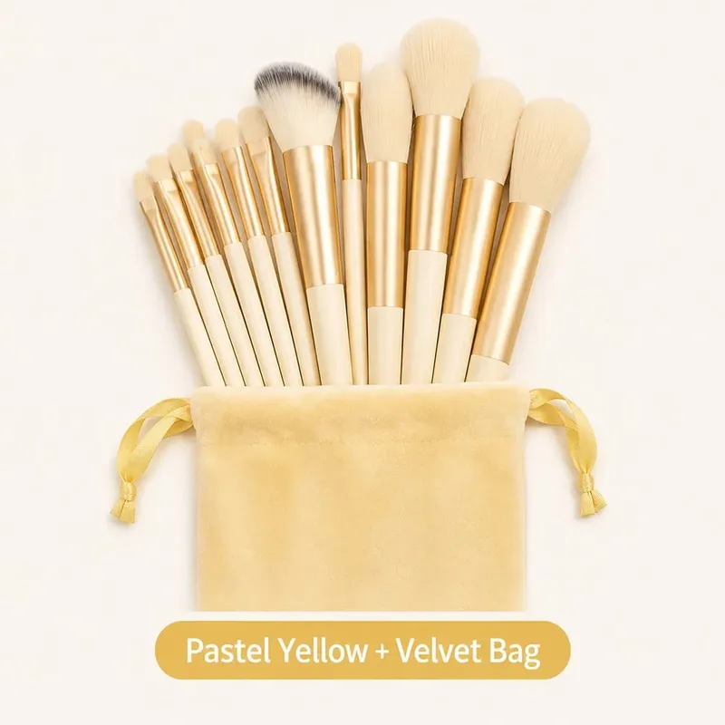 13Pcs Makeup Brush Set Soft Face & Eye Makeup Brushes for Foundation Powder Blush Concealer & Eyeshadow