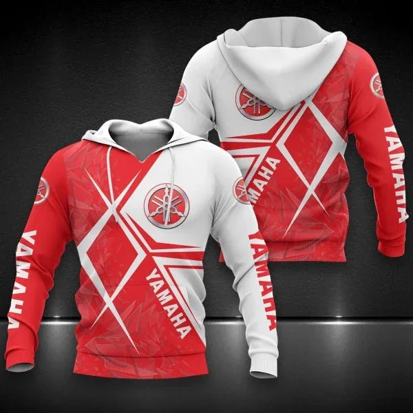 Męska bluza z kapturem i nadrukiem 3D Yamaha Motorcycle Wysokiej jakości bluza w stylu ulicznym Wiatrówka Odzież sportowa