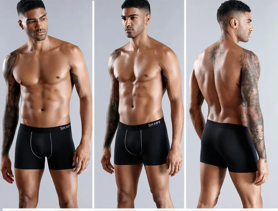 6pcs Kapas Seluar Dalam Lelaki Seluar Dalam Seksi untuk Lelaki Seluar Boxer Surat Bergelang Elastik Boxers Seluar Dalam Lelaki Seluar Dalam