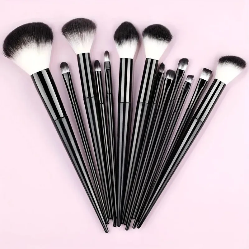 Makeup Brushes Set 13Pcs Premium Synthetic Brush Foundation Powder Blending Concealer Eyeshadow Blush Cosmetics Brushes Travel — image 11
