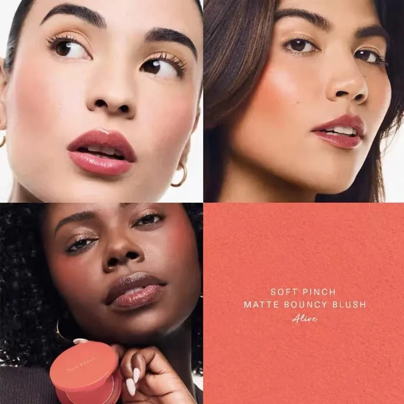 Rare Beauty Easy To Apply Highlighter Eyeshadow Palette Blush Hydrating Brightening Mashed Potato Blush Enhance Facial Details