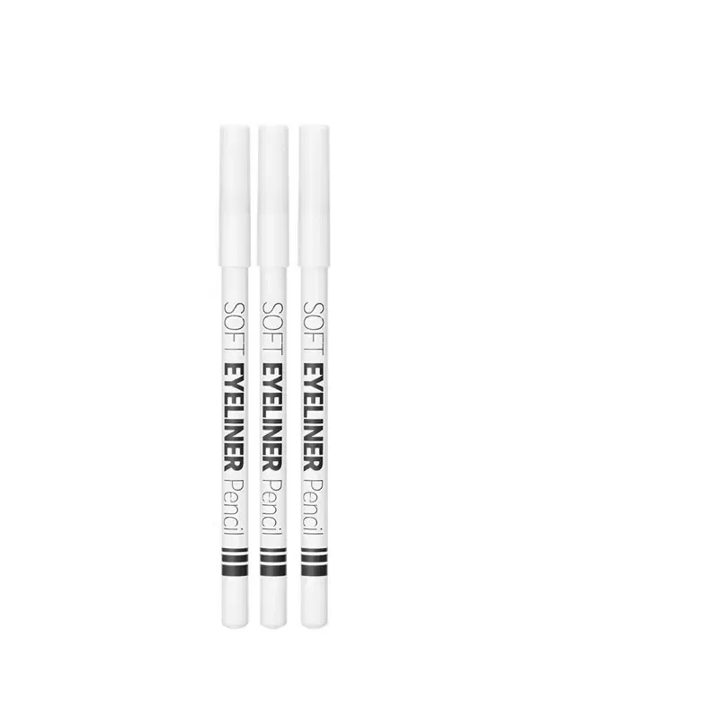 Waterproof White Eyeliner Pencil Smooth Easy Wear Long-Lasting Eye Brightener Fashion Makeup Tool for Smooth Application