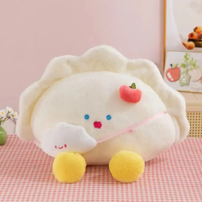 Hot Cute Dumpling Plys Dukke Blød udstoppet Pyntepude Yndig tegneseriepude Legetøj Til hjemmet Soveværelsesindretning Fødselsdagsgave