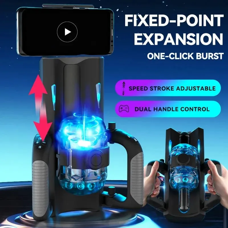 Thrusting High Speed Male Masturbator Machine Automatic Telescopic Masturbation Cup Handsfree Sex Toy For Men — image 2
