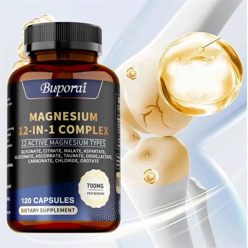 Magnesium Complex -Supports Muscle Bone and Joint Health Relieves Stress Maintains A Good Mood and Promotes Overall Health