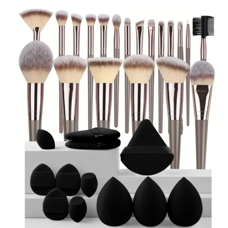 3-20PCS Makeup Brushes Set Eyeshadow Fluffy Foundation Concealer Blush Highlighter Storage Box Female Cosmetics Beauty Tools — image 12