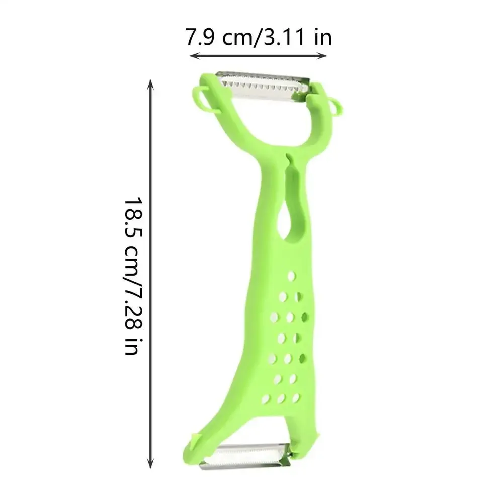 1PC Stainless Steel Vegetable Peeler Potato Peeler Multi-function Double-head Carrot Grater Fruit Tools Kitchen Accessories