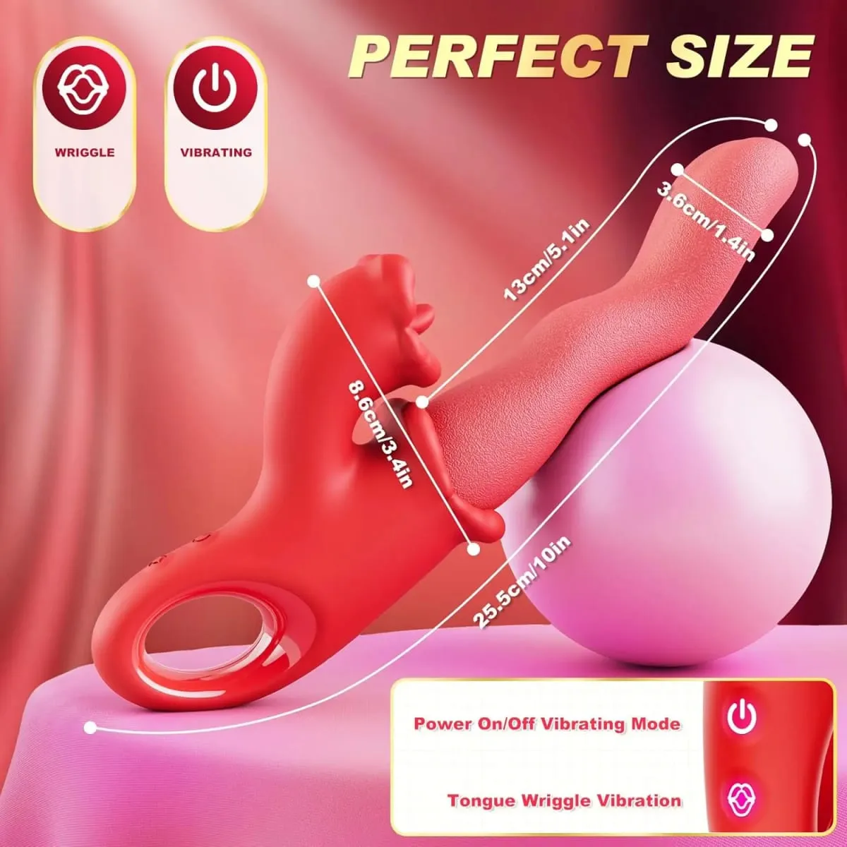 Penggetar 3 IN 1 Gulir Lidah Klitoris untuk Wanita Puting Klit G-spot Stimulator Pemijat Vagina Wanita Mainan Seks Dewasa