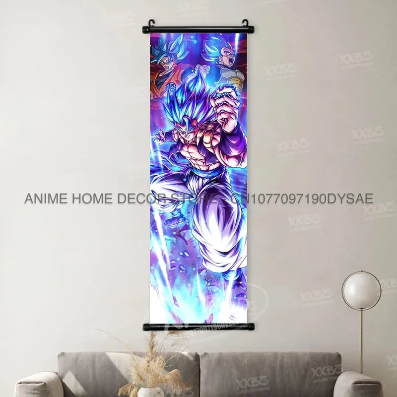 Dragon Ball Posters Anime Figures Wall Art Frieza Home Decor VegetaIII Scrolls Picture Goku Hanging Painting Son Gohan Wallpaper — image 21