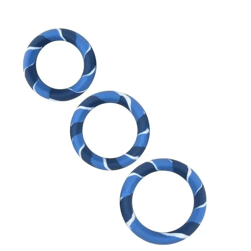 Small Large Silicone Penis Cock Ring Lock Set Delay Time Ejaculation Male Penis Ring Ball Stretcher Bondage Slave Sex Toy Man — image 5