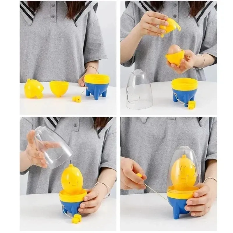 Gold Egg Separator for Home Use Manual Egg White Mixer Egg Puller Egg Blender Egg Shaker — image 4