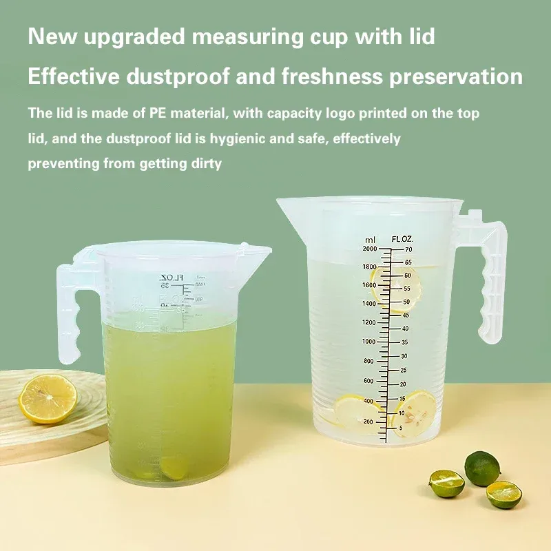 100-5000ml Thickened Plastic Measuring Cup with Scale Food Grade Measuring Cup Experimental Measuring Cup Beaker Plastic Cup