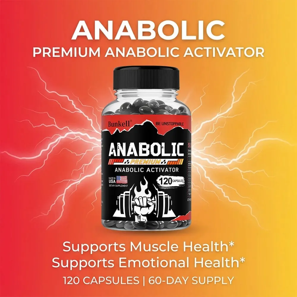 Capsule per la costruzione muscolare degli uomini Crescita muscolare magra Forza Resistenza Recupero Metabolismo e supporto addominali 30/60/120 capsule