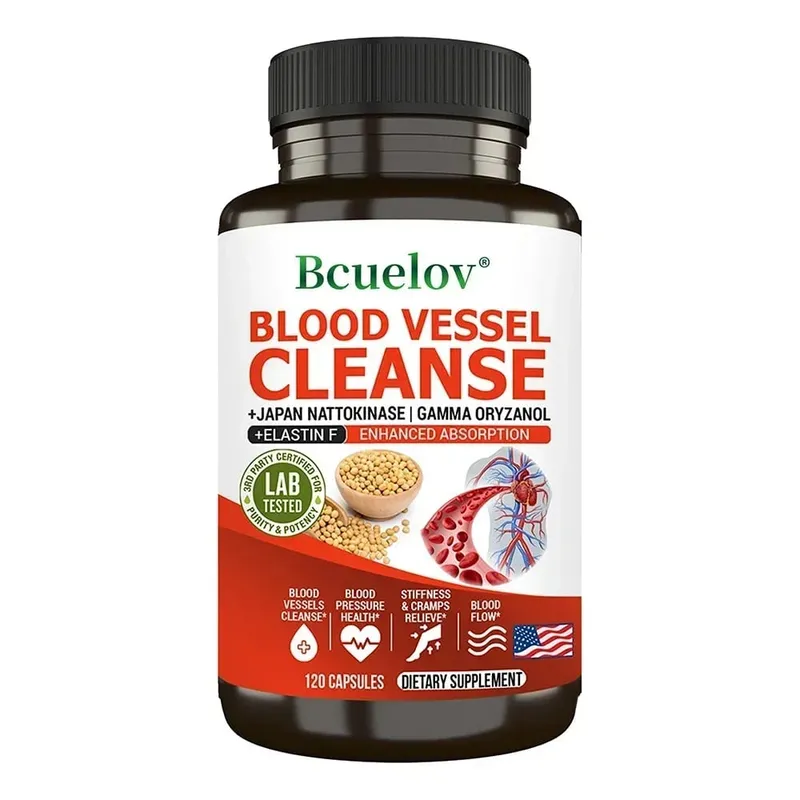 Nattokinase 2000 FU Supplement - Improve Blood Circulation Promote Detoxification Metabolism Maintain Cardiovascular Health