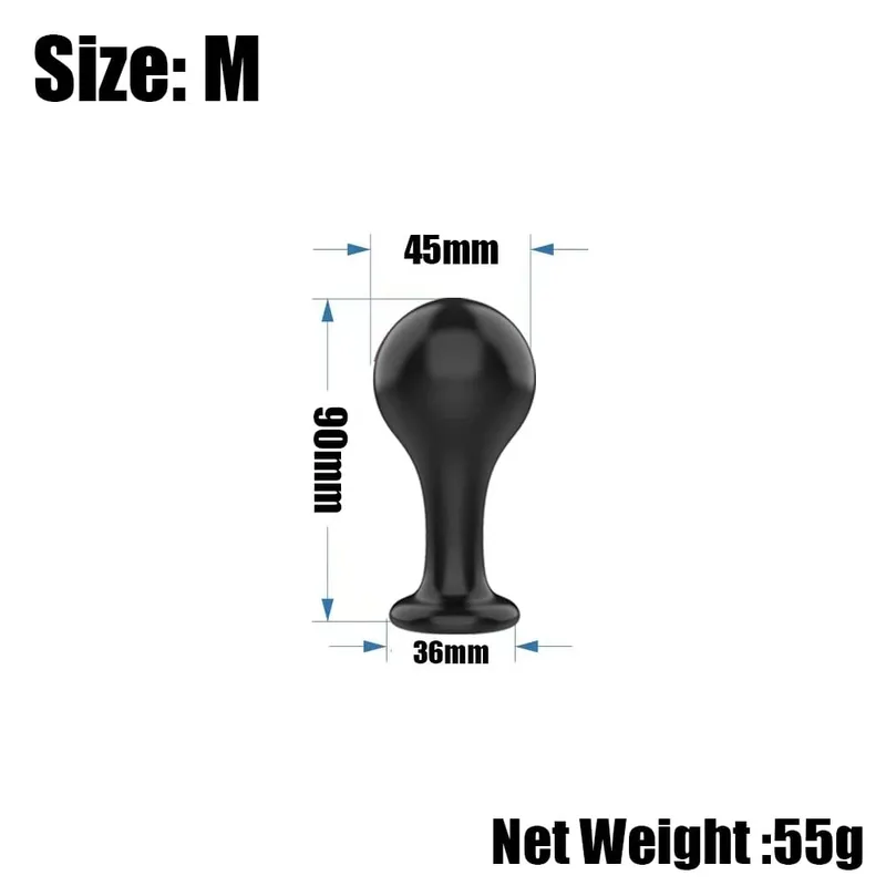 Anal Butt Plug Anal Trainer Sex Toy with Long Pleasure Wand with Tapered Head Unisex Bum Plug for Men Women — image 12