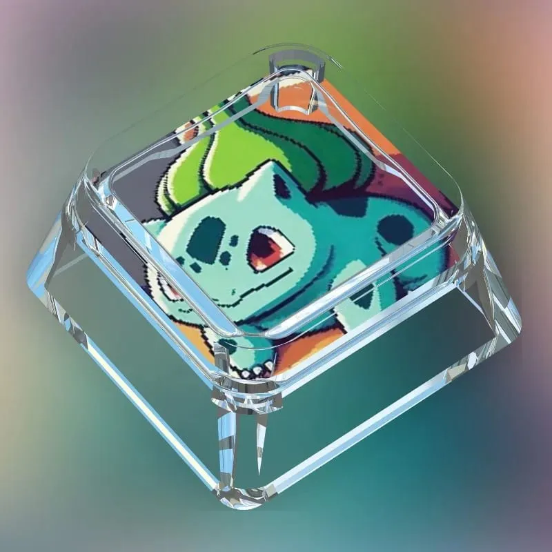 Creative Workman Style Pokémon Doll Transparent Single Keycap Cartoon Cute Snorlax Pikachu Cross Axis Mechanical Keyboard Keycap — image 10