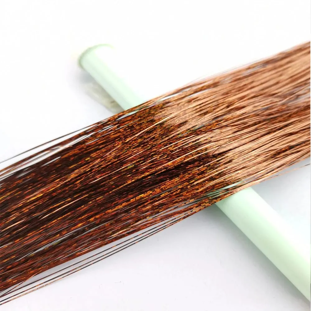 36/48Inch Sparkle Hair Tinsel Rainbow Colored Strands Girls Headwear Hairbinge Hair Laser False Hair Extensions Decor Glitter