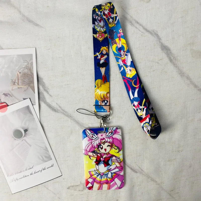 Anime Credential Badge Holder Kawaii Subway Card Holders Minnie Student Campus Lanyard Cards Holder Accessories Gifts — image 4