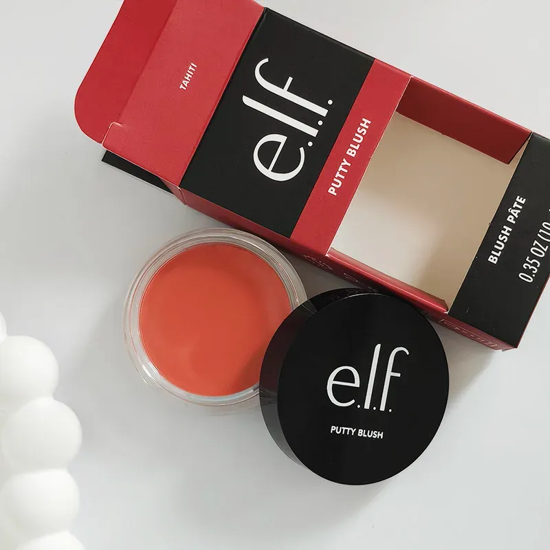 Hot Sale New Elf Bubblegum-Cherry Mango-Watermelon Lasting Moisturizer Lip Gloss Lip Balm & 8 Colors Cream Blush Brand Cosmetics