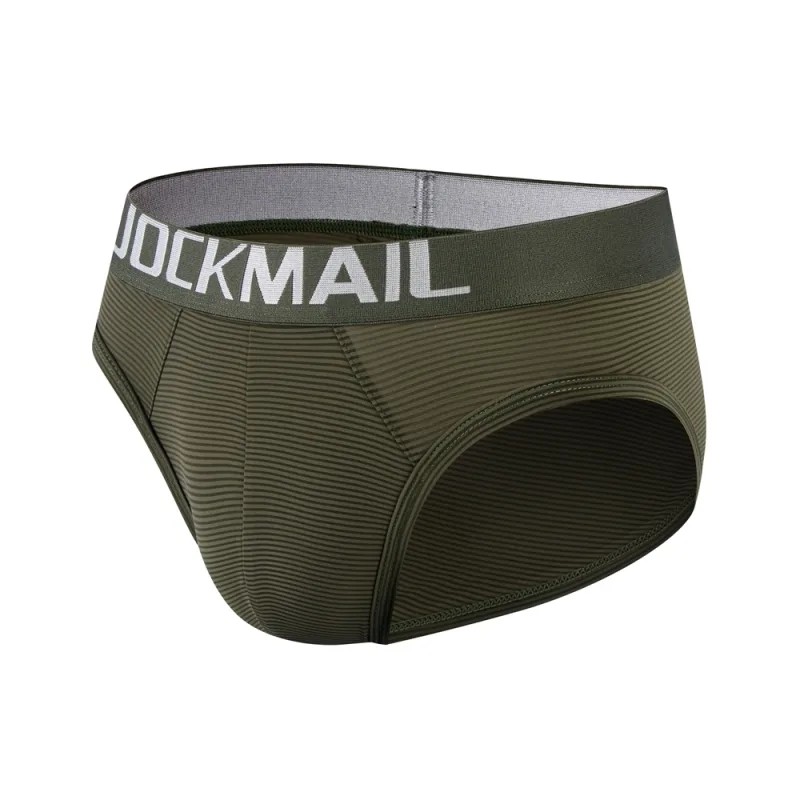 Herr Underkläder Shorts Sexig Lågformad Randig Bikini Athletic Supporters Kalsonger Sovkläder Nylon Snabbtorkande Andas
