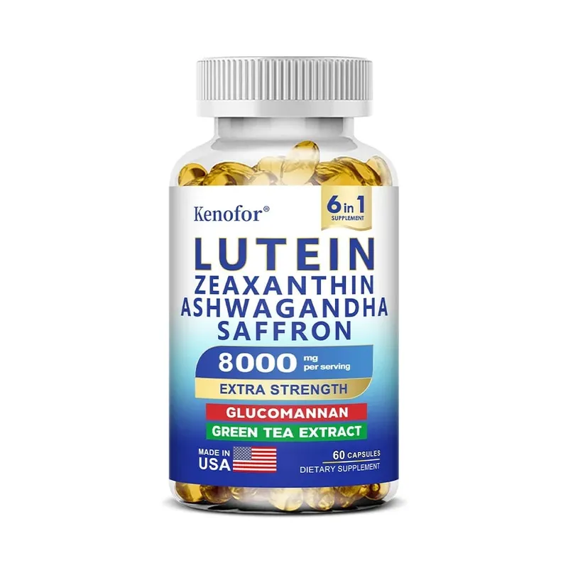 Lutein and Zeaxanthin Supplements 8000mg Per Serving | Essential Eye Vitamins & Vision Health Dietary Supplement NON-GMO