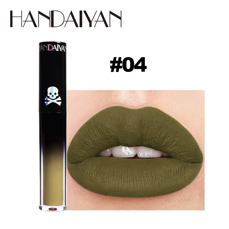 Matte Vampire Black Purple Lipstick Waterproof Long Lasting Lip Gloss Halloween Christmas Moisturizing Pigmented Lip Makeup — image 13