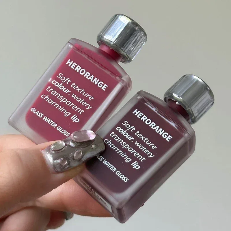 Water-Glow Mirror Lip Gloss Long Lasting Moisturizing Hydrating Lip Tint Makeup Skin-Brightening Lipstick Korean Women Cosmetic