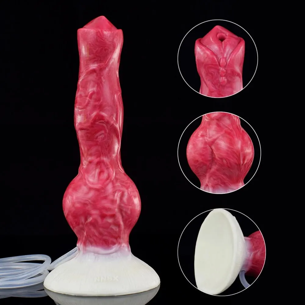 Ejaculation Anal Plug Dog Knot Dildo with Strong Sucker Vaginal Stimulation Squirting Penis Erotic Adult Sex Toys 18+