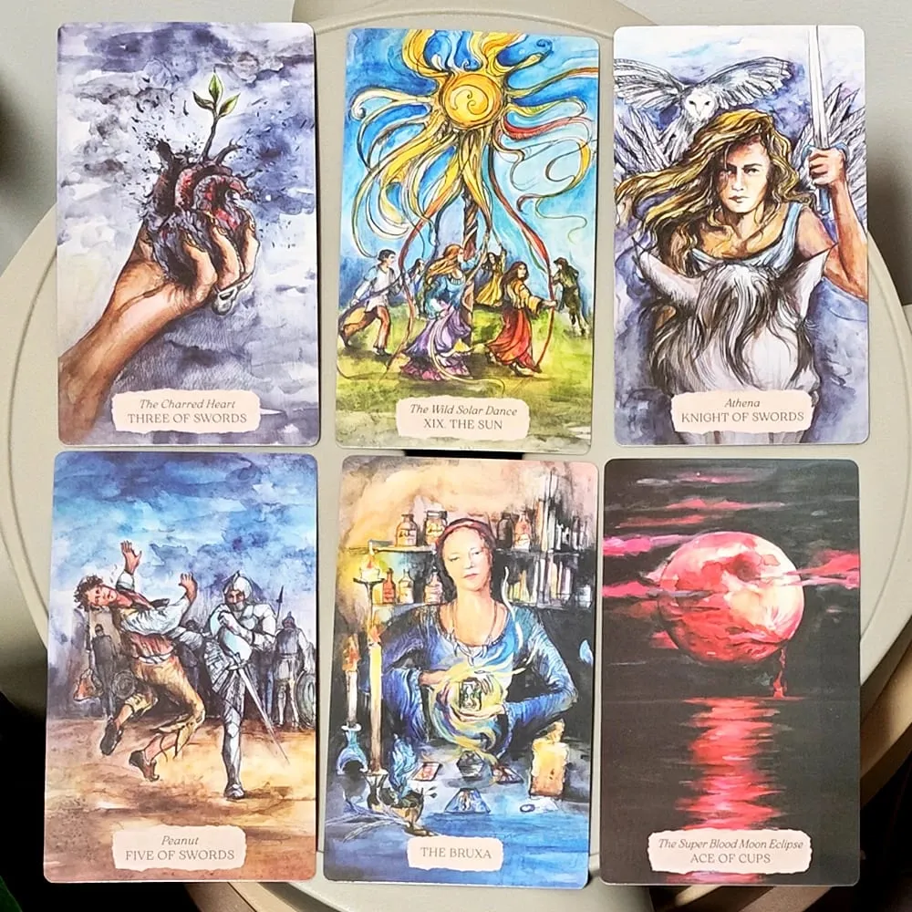 Bonestone & Earthflesh Tarot Deck 12*7cm – A Journey Through Myth Mysticism and Sacred Landscapes