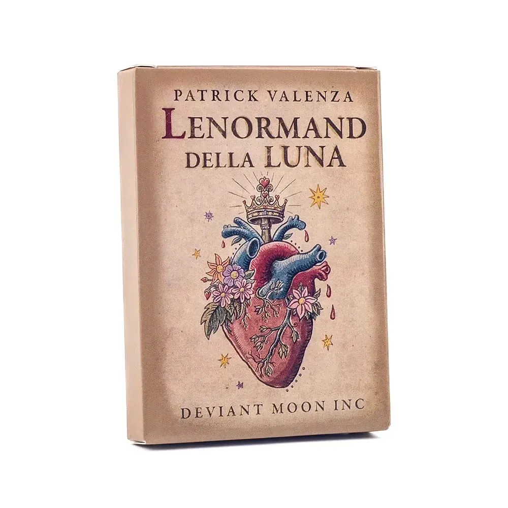 Lenormand Della Luna Tarot Deck 36 kort Divination Oracle Cards for Fate Reading Party Game 10,2x7,3 cm