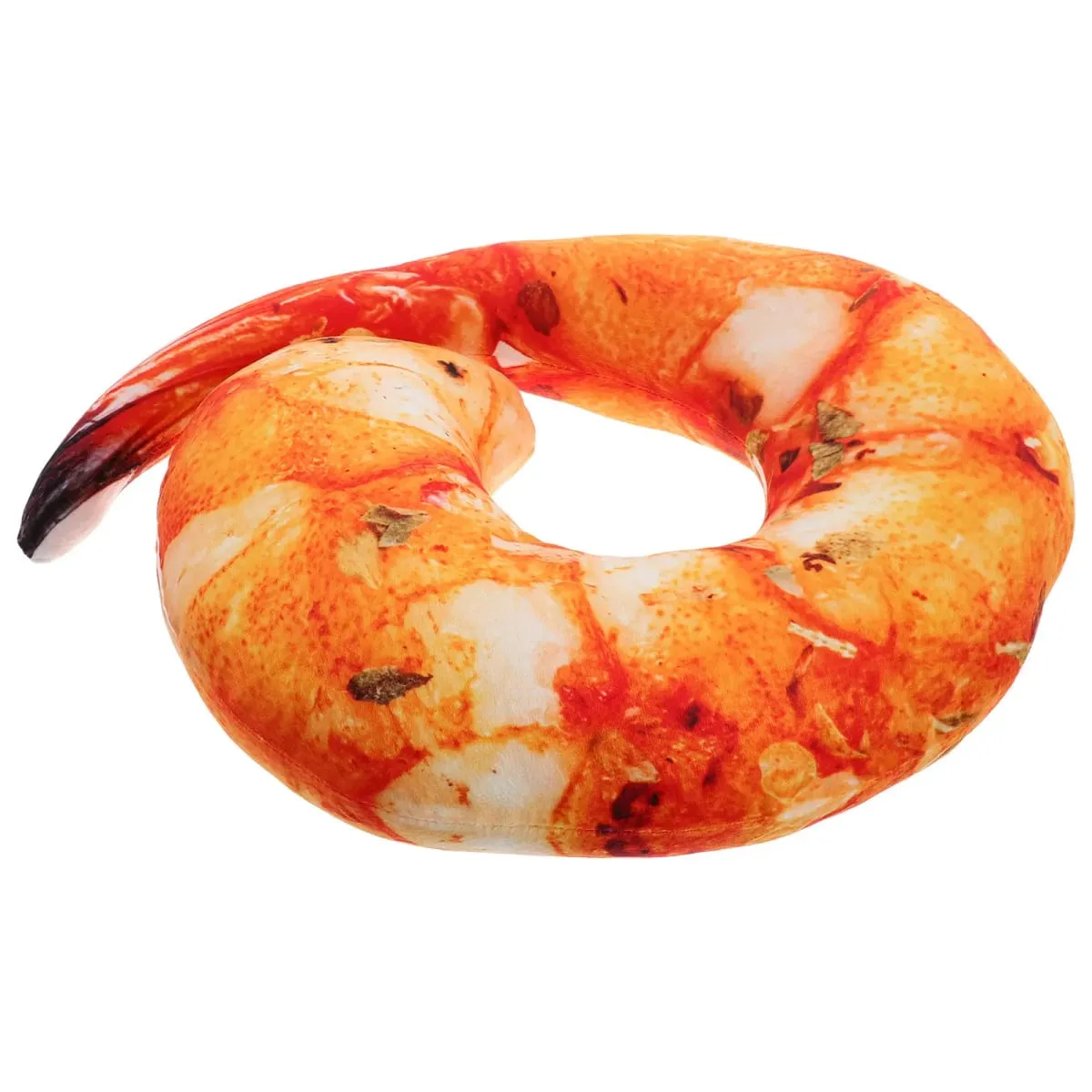 Cute Cooked Shrimp Pillow Soft Huggable Neck Rest Cushion Unique Kitchen Decor Prop Simulation Food Pillow Lifelike Shrimp — image 5