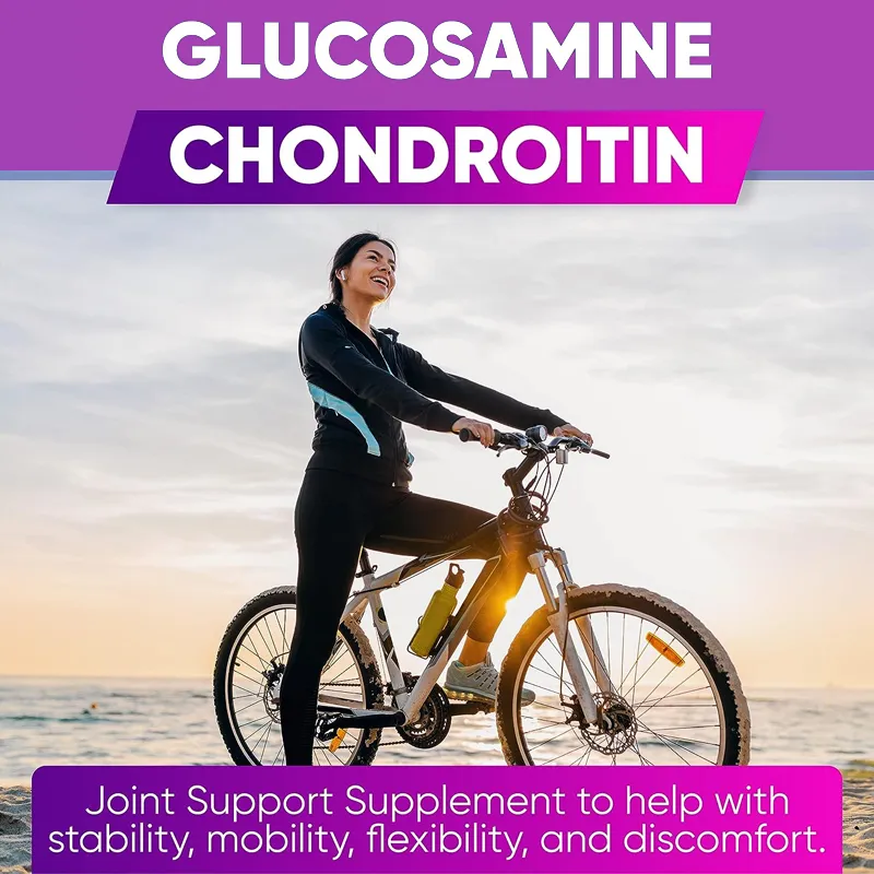 Glucosamine Chondroitin Turmeric MSM - Triple Strength Helps with Joint Mobility Joint Support Supplement Immune Health